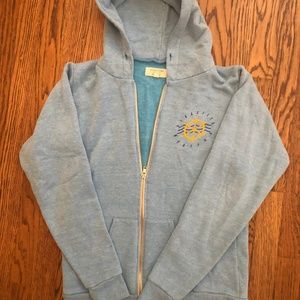 Air and Speed Montauk Blue Zip Up Hoodie